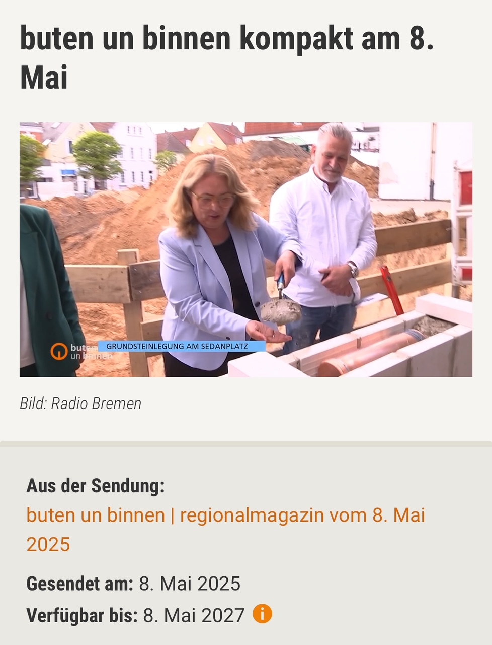 Grundsteinlegung_Buten und Binnen_Bericht